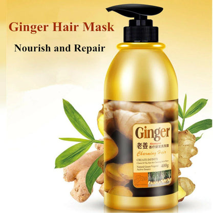 400gm Natural Ginger Oil-Control Shampoo Anti Dandruff Health Hair Care