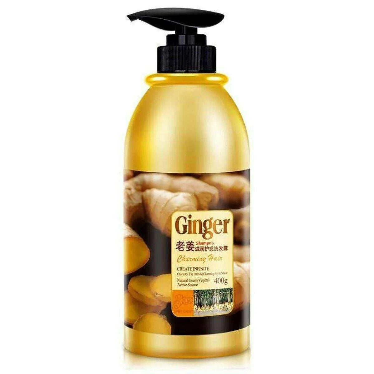 400gm Natural Ginger Oil-Control Shampoo Anti Dandruff Health Hair Care